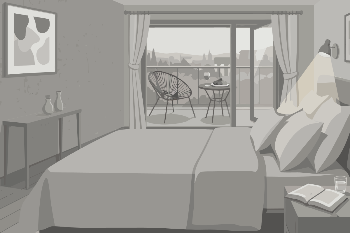 Chambre Double/Lits Jumeaux avec Vue sur la Rivière